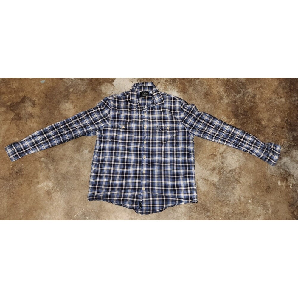 Lucky Brand Shirt Mens Long Sleeve Size L Plaid